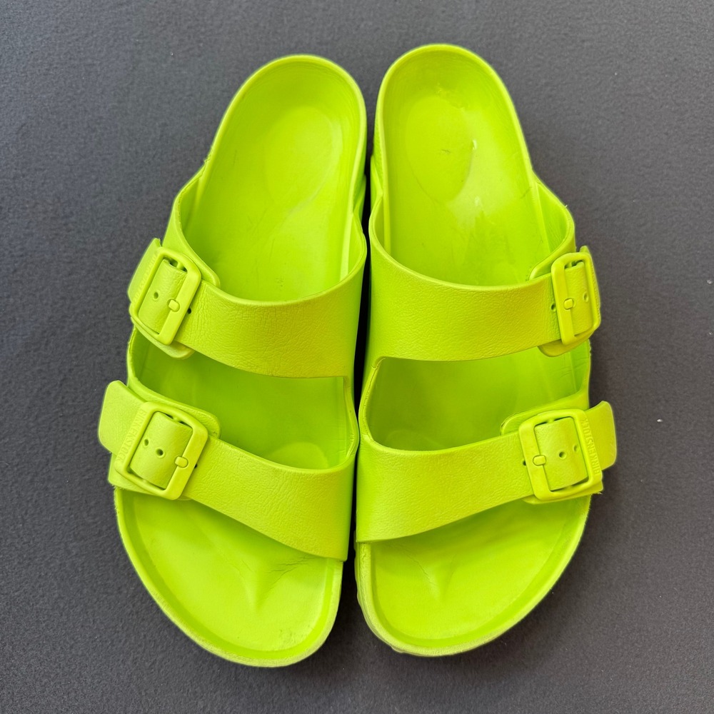 Birkenstock Arizona EVA Sandals Neon Lime Green Men 11 Women 13 EU 44 Waterproof